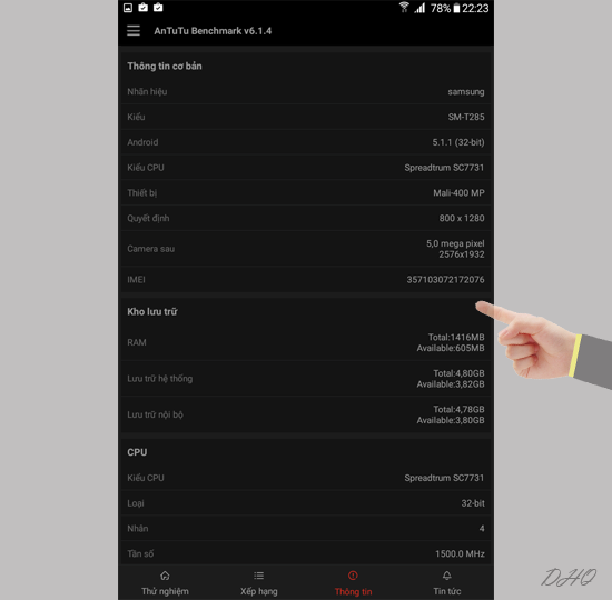 Th&ocirc;ng tin cơ bản, kho lưu trữ, CPU